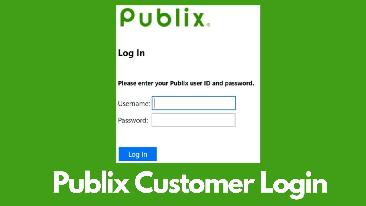 Publix customer login